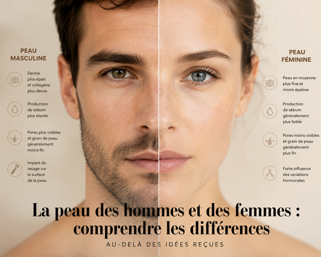 La peau des hommes et des femmes : comprendre les différences — au-delà des idées reçues