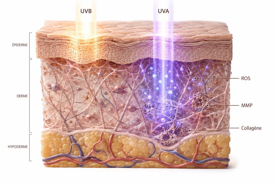 Les effets des UV sur la peau : comprendre les mécanismes biologiques du photovieillissement