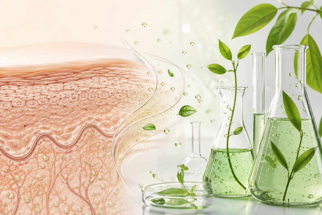 Coupe histologique de la peau et formulation végétale — l'approche cosméceutique Kosmorebi
