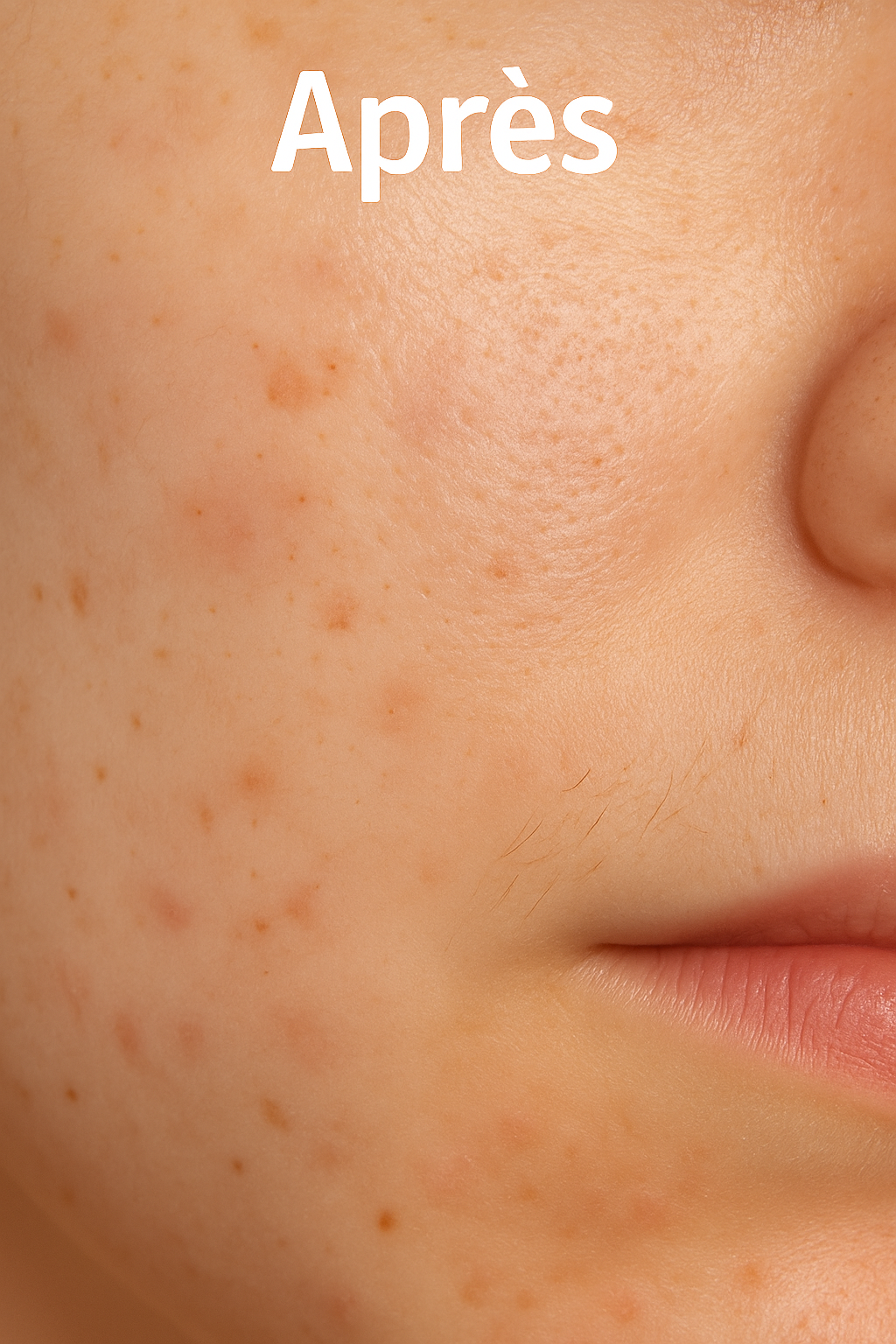 Peau après 28 jours d’utilisation