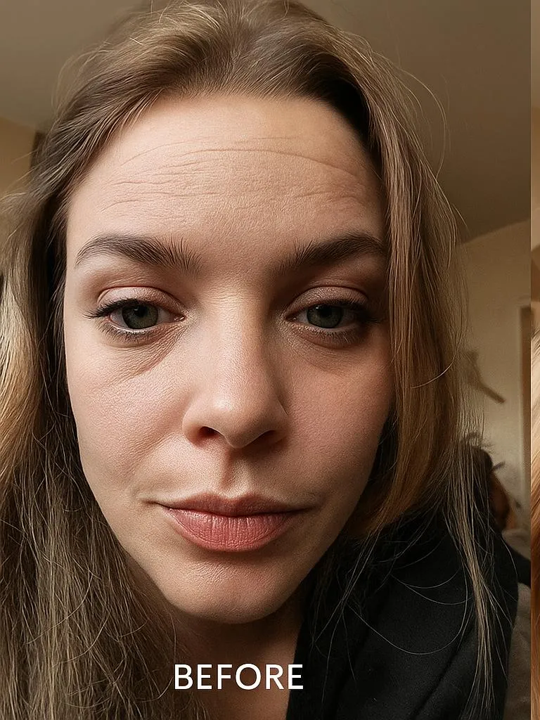 Peau avant application